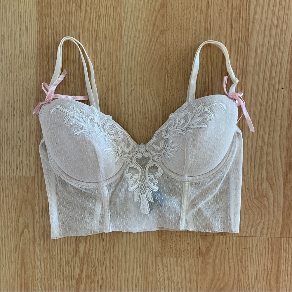 White Lace Corset Top